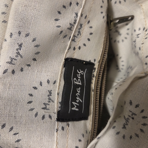 Myra Bag Cowhide Canvas Women's Bag - Picture 11 of 14